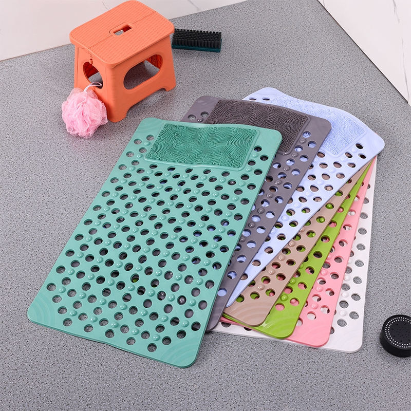Tapis antidérapant de massage exfoliant à grands orifices