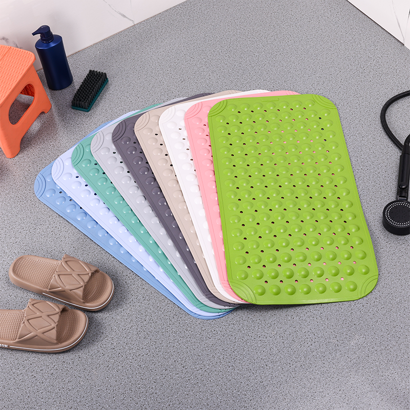 Tapis de bain antidérapant à ventouses avec texture à bulles